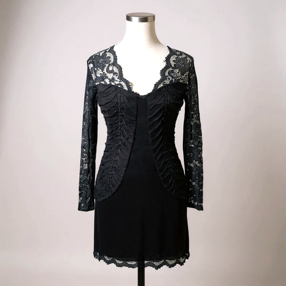 Arden B Dresses & Skirts - Y2K Arden B. Insane black lace Whimsygoth long sleeve dress